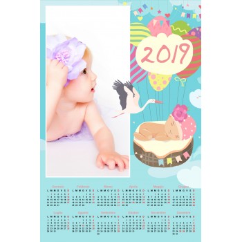 Single sheet calendar Sample 209 (1-209-21.005)