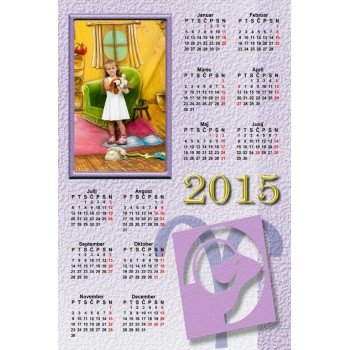 Single sheet calendar Sample 082 (1-082-03.028)