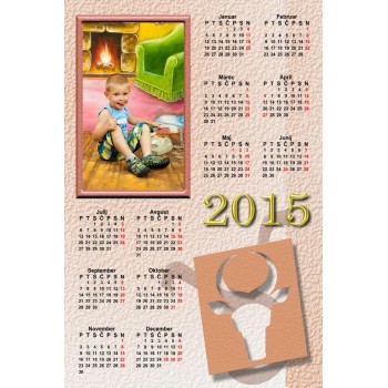 Single sheet calendar Sample 084 (1-084-03.030)