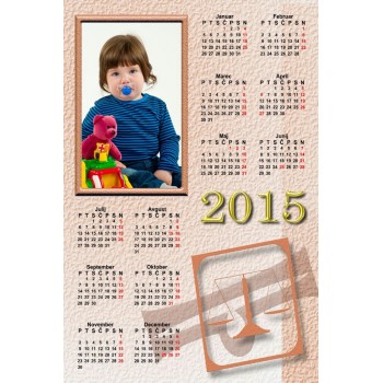 Single sheet calendar Sample 087 (1-087-03.033)