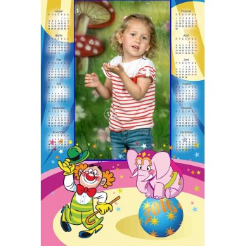 Single sheet calendar Sample 095 (1-095-17.030)