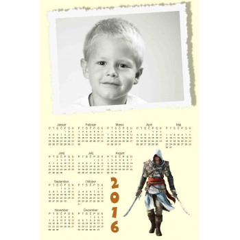 Single sheet calendar Sample 112 (1-112-modif)