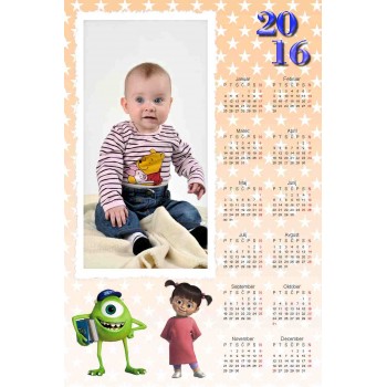 Single sheet calendar Sample 119 (1-119-modif)