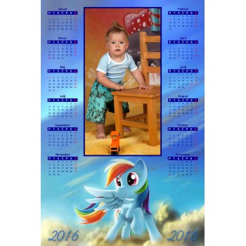 Single sheet calendar Sample 152 (1-152-18.025)